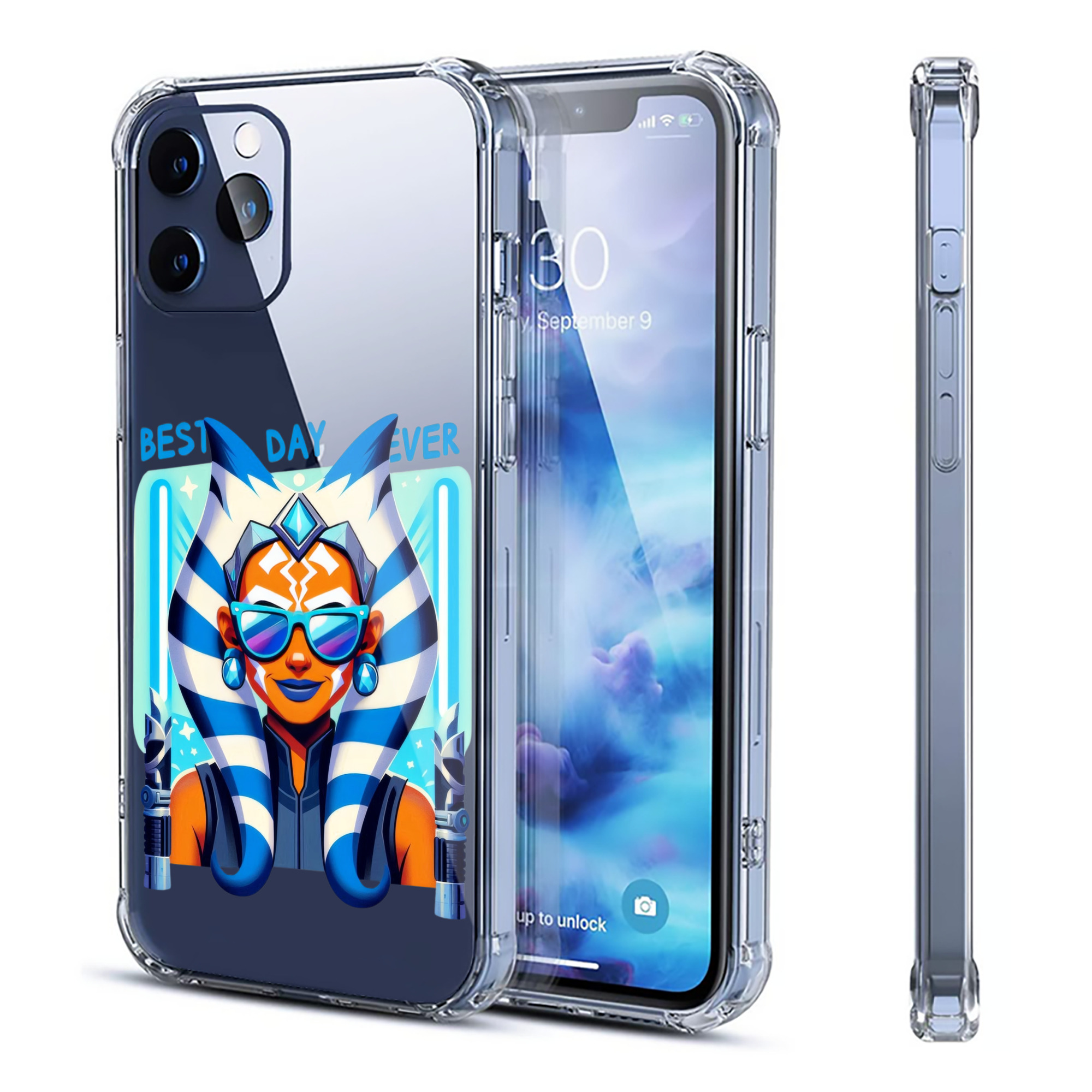 （画像用） スター・ウォーズ Star Wars 【iPhone 12シリーズ対応】透明スマホケース（クリアソフトケース）
